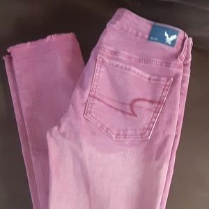 AEO Maroon Jeggings size 2